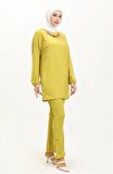 Candy Kolye Detaylı Tunik Pantolon İkili Takım - 71136 - Yağ Yeşili