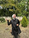Dafne Cepli Eşofman Kolsuz Yelek Beli Lastikli Pantolon Üçlü Takım - 71149 - Siyah