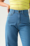 Kadın Yüksek Bel Wide Leg Jean