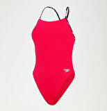 Speedo Solid Lattice Tie-Back Kadın Mayo