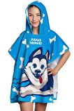 Mad Wave Çocuk HUSKY Poncho, 70*130 cm