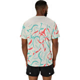 Asics ,road All Over Print Ss Top Erkek Tişört