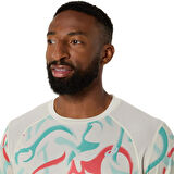 Asics ,road All Over Print Ss Top Erkek Tişört