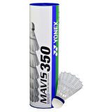 Yonex Mavis 350 6 lı Badminton Topu Beyaz