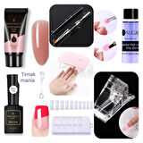 Poly Gel klipsli set (7 parça)