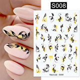 Üç boyutlu yapışkanlı sticker S008 (53790-2)