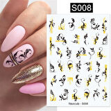 Üç boyutlu yapışkanlı sticker S008 (53790-2)
