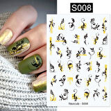 Üç boyutlu yapışkanlı sticker S008 (53790-2)