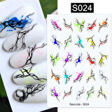 Üç boyutlu yapışkanlı sticker S024 (54154-8)