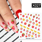 Su transferli nail art sticker X027 (49831-27)
