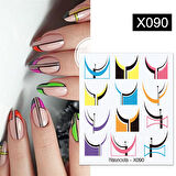 Su transferli nail art sticker X090 (52340-10)