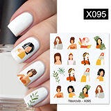 Su transferli nail art sticker X095 (52340-15)