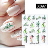 Su transferli nail art sticker X097 (52340-17)