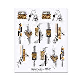 Su transferli nail art sticker X101 (53013-1)