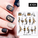 Su transferli nail art sticker X101 (53013-1)