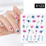 Su transferli nail art sticker X123 (53013-23)
