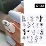 Su transferli nail art sticker X133 (53622-9)