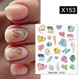 Su transferli nail art sticker X153 (55344-8)