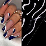 3D Reflektif efekt nail art sticker  model -2 (55881-2)