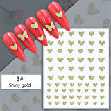 3D Reflektif efekt nail art sticker  model - 5 (55881-5)