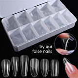 Yeni nesil jel destekli Medium Stiletto tips 550 Adet (55564-02)