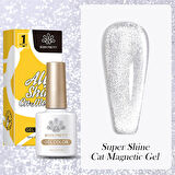 BORN PRETTY 10ml Super Shine Sliver Kedi Gözü Manyetik Jel (56340)