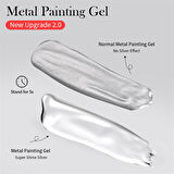 BORN PRETTY 5ml Silver Metalik Drawing (Çizim) jeli (56536)