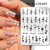 Nicole Diary metal stampa tabakası X006 (56253)