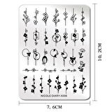Nicole Diary metal stampa tabakası X006 (56253)
