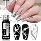 Lily Cute Metalik Nail art çizim ojesi SILVER (56567)