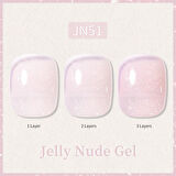 BORN PRETTY 10ml Jelly Nude Seri Kalıcı Oje JN51 (57851-1)