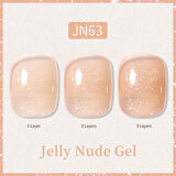 BORN PRETTY 10ml Jelly Nude Seri Kalıcı Oje JN63 (57851-13)