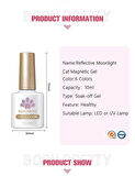 BORN PRETTY RM05 10ml Reflective Moonlight Cat Magnetic Kalıcı oje (57983)