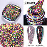 Kalıcı oje Flakes Rubber Base 7 ml URB124