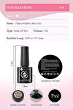 Kalıcı oje Flakes Rubber Base 7 ml URB127