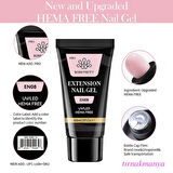 Born Pretty 60 ML Hema Free Tırnak Uzatma Poly Jel Milky Jelly White EN03 (59081)