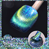 BORN PRETTY 15ml Hema Free Rainbow Reflective Kedi Gözü Kalıcı oje T003 (58695)
