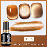 BORN PRETTY 15ml Hema Free Super Shinny Amber Kedi Gözü kalıcı oje T009 (58742)