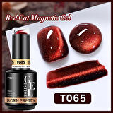 BORN PRETTY 15ml Hema Free Red Cat Magnetic Kalıcı oje T65 (60219)