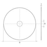 GLG 63x0.3x10mm 200A diş HSS Kuyumcu Daire Testeresi  (Çapaksız ve Firesiz Mücevher Kesimi)