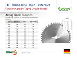 KRONBERG 500x4x30mm 72ATB diş Ahşap Kesici - TCT Elmas Daire Testere (Kontrplak, Kereste vb.)