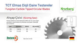 KRONBERG 125x3.1/4.3x20mm 24 Konik diş Çizici Testere Bıçağı - TCT Elmas Daire Testere (Panel Ebatlama)