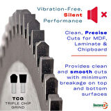 ONCI 300x3.2x30mm 96TCG diş MDF, Laminant, Suntalam - TCT Elmas Daire Testere Bıçağı (Pozitif Diş)