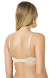 7050-b Destekli-balenli Micro Kaplı Silikonlu Sütyen Ten 90