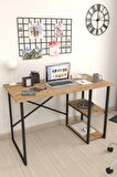 Bofigo 60x120 cm 2 Raflı Çalışma Masası Bilgisayar Masası Ofis Ders Yemek Masası Çam