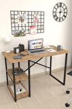 Bofigo 60x120 cm 2 Raflı Çalışma Masası Bilgisayar Masası Ofis Ders Yemek Masası Çam
