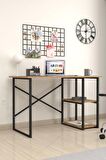 Bofigo 60x120 cm 2 Raflı Çalışma Masası Bilgisayar Masası Ofis Ders Yemek Masası Çam