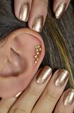 Akrep Burcu Küpe Takımyıldızı Piercing Gold Scorpio