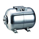 Hidrotank TY 24 Paslanmaz Yatay Hidrofor Genleşme Tankı 24 lt. Bağlantı Çapı 1''