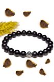 Sertifikalı Aaa+ Kalite Shungite - Şungit Taşı Bileklik - Gümüş Aparatlı